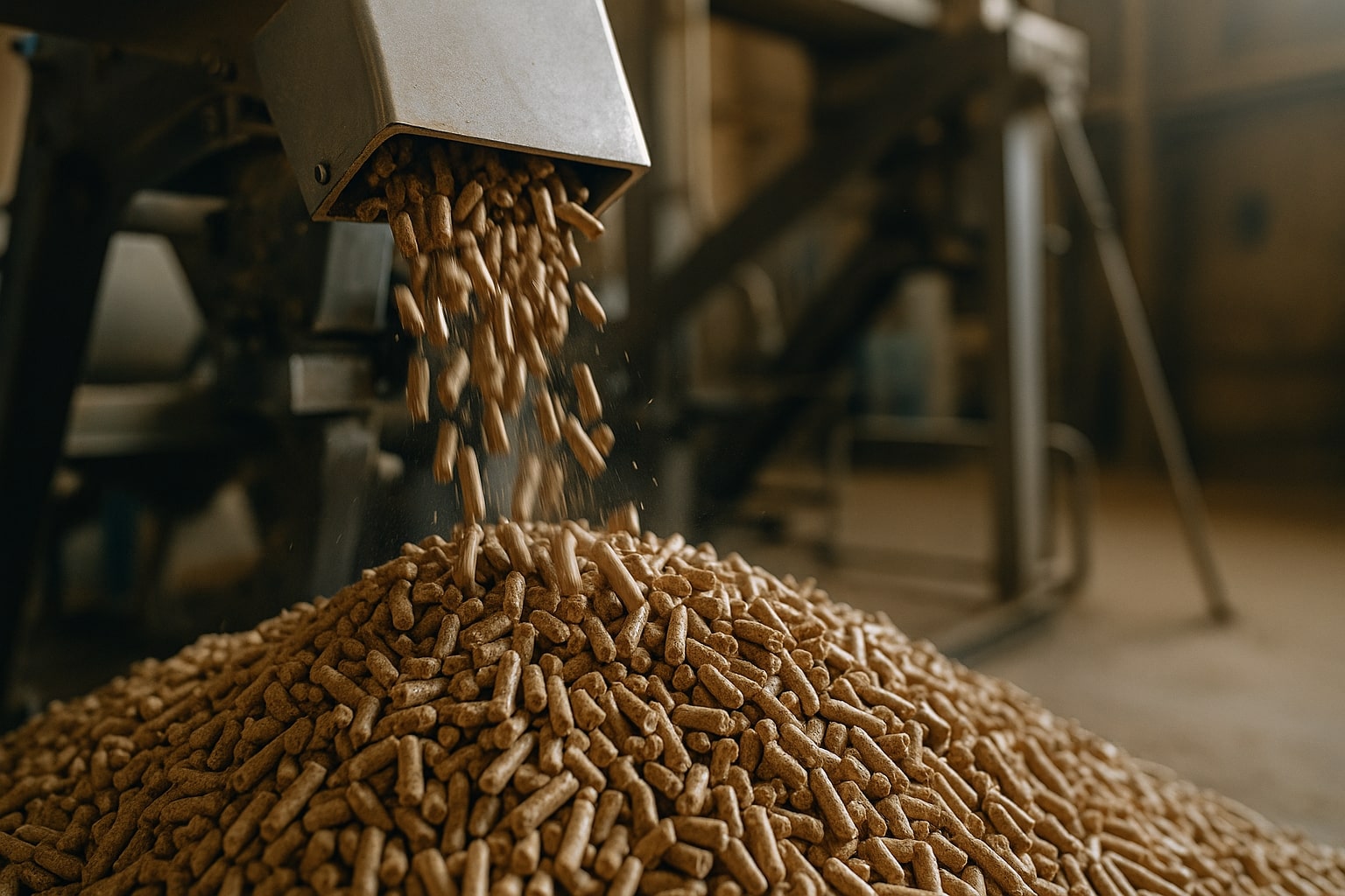 pellets håller på att tillverkas